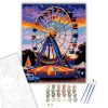 Forgókerék Színkavalkádja - számfestő készlet - Számfestő.hu - 80×100cm - keretre feszítve