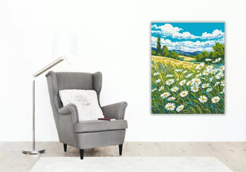 Nyári Rétek Varázsa - számfestő készlet - Számfestő.hu - 40×50cm - keret nélkül