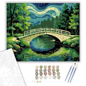 Csillagfényes Híd Harmóniája - számfestő készlet - Számfestő.hu - 40×50cm - keret nélkül