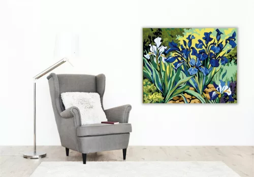 Íriszek Színpompája - számfestő készlet - Számfestő.hu - 40×50cm - keret nélkül