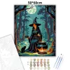 Az erdő boszorkánya - számfestő készlet - Számfestő.hu - 50×60cm - Keretre feszítve