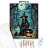 Az erdő boszorkánya - számfestő készlet - Számfestő.hu - 60×70cm - Keretre feszítve