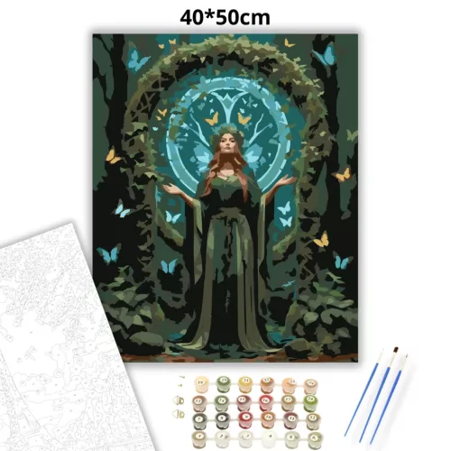 A természet oltára - számfestő készlet - Számfestő.hu - 40×50cm - Keretre feszítve