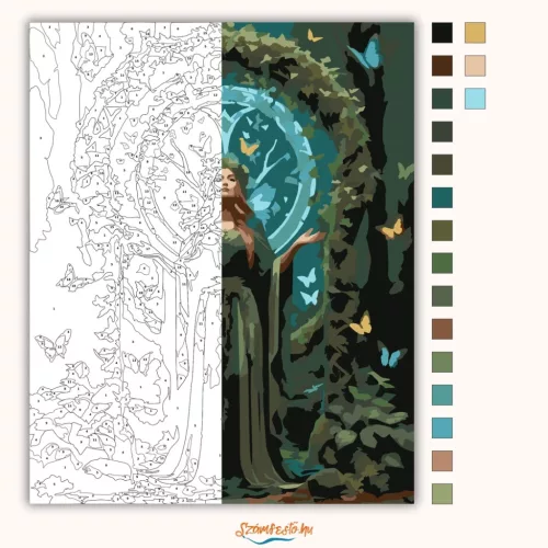 A természet oltára - számfestő készlet - Számfestő.hu - 40×50cm - Keret nélkül