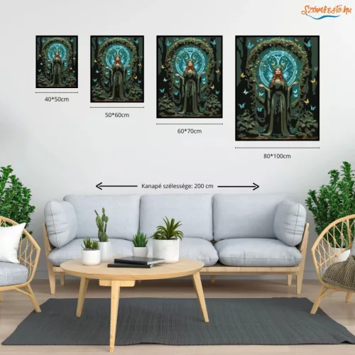 A természet oltára - számfestő készlet - Számfestő.hu - 40×50cm - Keretre feszítve