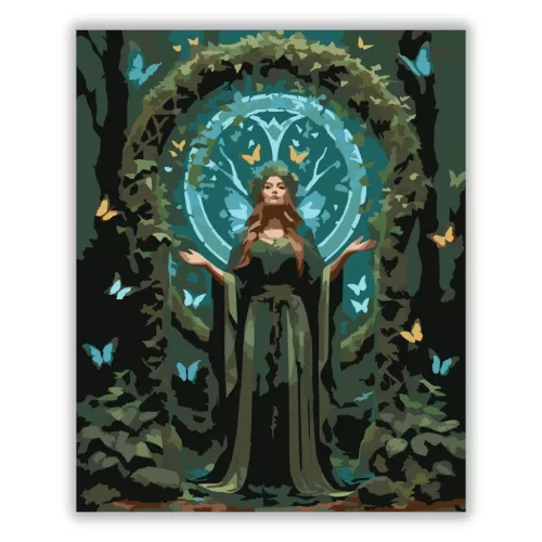 A természet oltára - számfestő készlet - Számfestő.hu - 40×50cm - Keretre feszítve