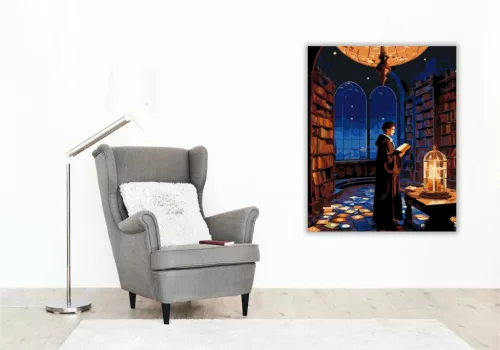 Az első varázslat - számfestő készlet - Számfestő.hu - 40×50cm - Keret nélkül