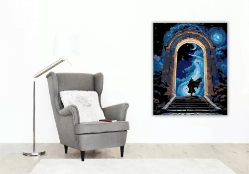 Az égi átjáró - számfestő készlet - Számfestő.hu - 40×50cm - Keretre feszítve