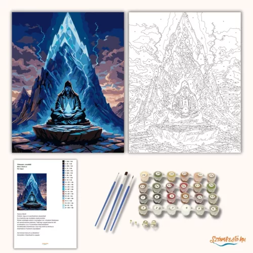 Ősi mágus - számfestő készlet - Számfestő.hu - 40×50cm - Keret nélkül