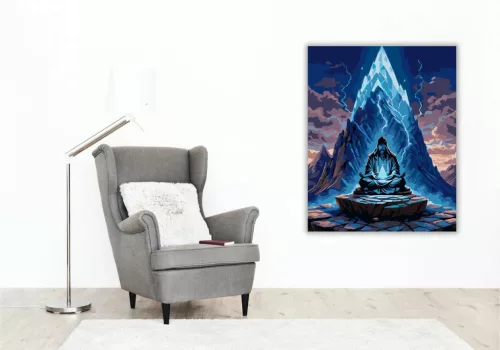 Ősi mágus - számfestő készlet - Számfestő.hu - 40×50cm - Keret nélkül