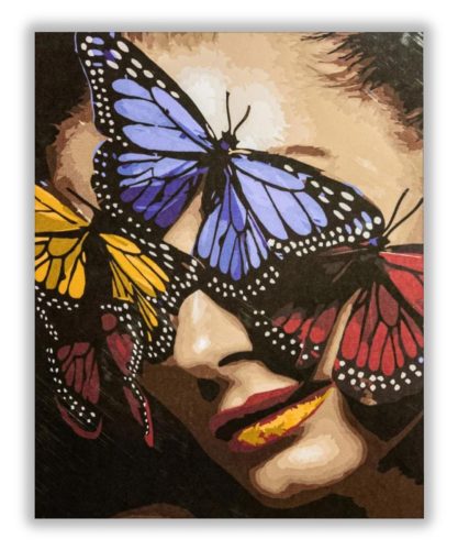 Pillangó arc - számfestő készlet
