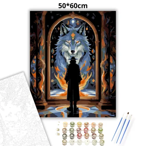 Tükörszellem - számfestő készlet - Számfestő.hu - 50×60cm - Keret nélkül