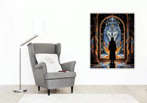 Tükörszellem - számfestő készlet - Számfestő.hu - 50×60cm - Keretre feszítve