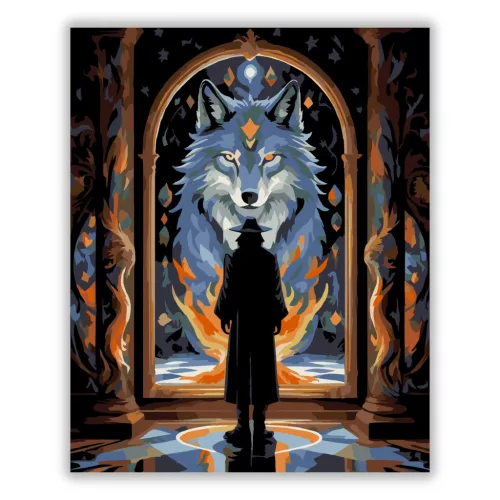 Tükörszellem - számfestő készlet - Számfestő.hu - 80×100cm - Keret nélkül