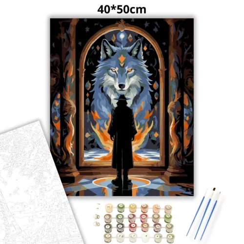 Tükörszellem - számfestő készlet - Számfestő.hu - 40×50cm - Keret nélkül