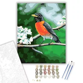 Madárka - számfestő készlet - Számfestő.hu - 40×50cm - keret nélkül