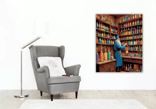 Alkimista műhely - számfestő készlet - Számfestő.hu - 40×50cm - Keret nélkül