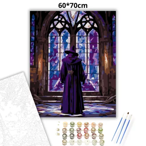 Sötét szertartás - számfestő készlet - Számfestő.hu - 60×70cm - Keret nélkül