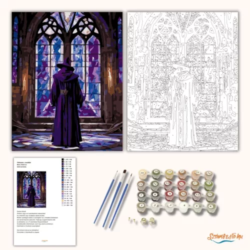 Sötét szertartás - számfestő készlet - Számfestő.hu - 60×70cm - Keret nélkül