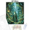 Erdei varázsló - számfestő készlet - Számfestő.hu - 80×100cm - Keret nélkül