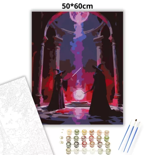 Tiltott idézés - számfestő készlet - Számfestő.hu - 50×60cm - Keret nélkül