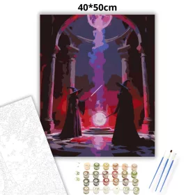 Tiltott idézés - számfestő készlet - Számfestő.hu - 40×50cm - Keret nélkül