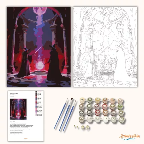 Tiltott idézés - számfestő készlet - Számfestő.hu - 40×50cm - Keretre feszítve