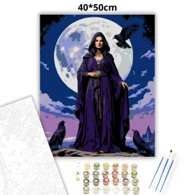 Hollószem - számfestő készlet - Számfestő.hu - 40×50cm - Keret nélkül