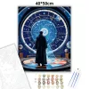 Csillagtérkép - számfestő készlet - Számfestő.hu - 40×50cm - Keretre feszítve