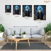 Szakállas varázsló - számfestő készlet - Számfestő.hu - 50×60cm - Keretre feszítve
