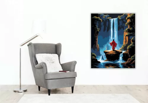 Sejtelmes mágus - számfestő készlet - Számfestő.hu - 50×60cm - Keretre feszítve