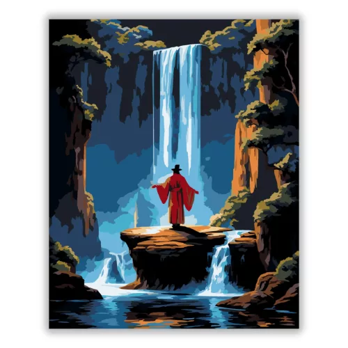 Sejtelmes mágus - számfestő készlet - Számfestő.hu - 60×70cm - Keret nélkül