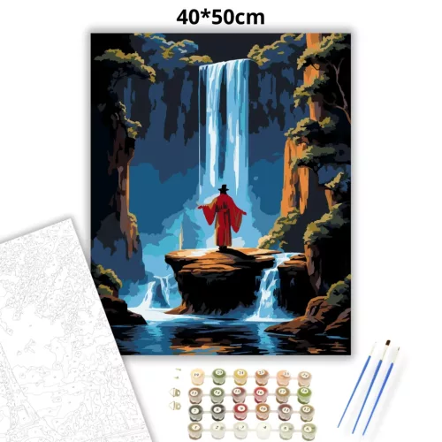 Sejtelmes mágus - számfestő készlet - Számfestő.hu - 40×50cm - Keret nélkül