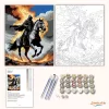 A pusztítás lovasa - számfestő készlet - Számfestő.hu - 40×50cm - Keret nélkül