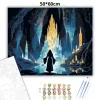 Ragyogó kristálybarlang - számfestő készlet - Számfestő.hu - 50×60cm - Keret nélkül