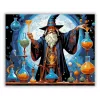 Alkimista varázsló - számfestő készlet - Számfestő.hu - 40×50cm - Keretre feszítve