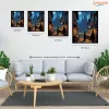 Boszorkánypiac - számfestő készlet - Számfestő.hu - 80×100cm - Keretre feszítve