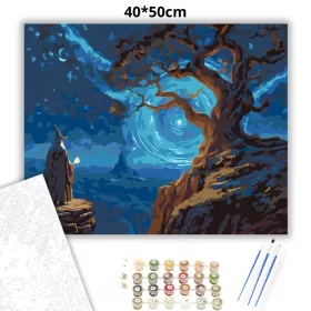 Varázskapu - számfestő készlet - Számfestő.hu - 40×50cm - Keret nélkül