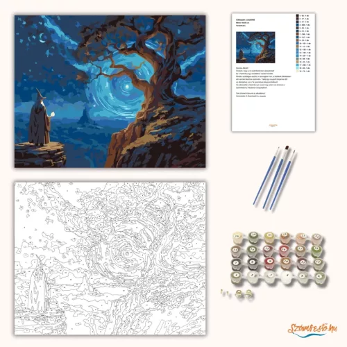 Varázskapu - számfestő készlet - Számfestő.hu - 40×50cm - Keret nélkül