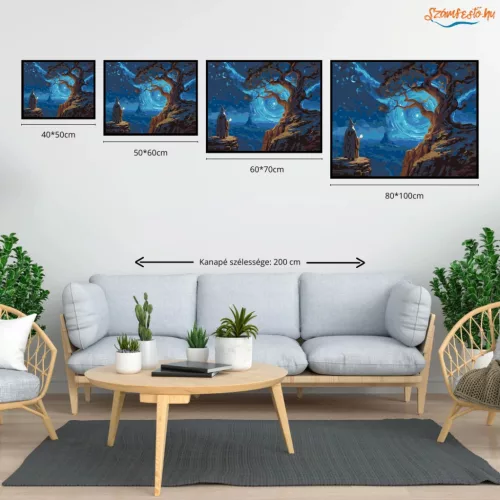 Varázskapu - számfestő készlet - Számfestő.hu - 40×50cm - Keret nélkül