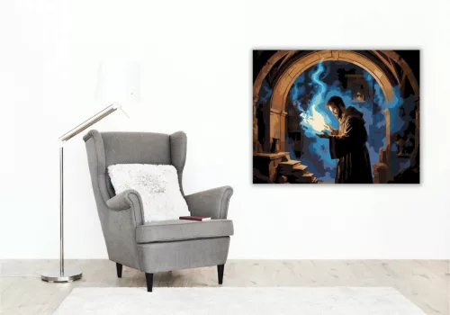 Sötét mágia - számfestő készlet - Számfestő.hu - 50×60cm - Keret nélkül