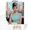 Audrey Hepburn - reggeli a Tiffanynál - számfestő készlet - Számfestő.hu - 40×50cm - Keret nélkül