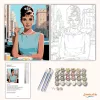 Audrey Hepburn - reggeli a Tiffanynál - számfestő készlet - Számfestő.hu - 40×50cm - Keret nélkül