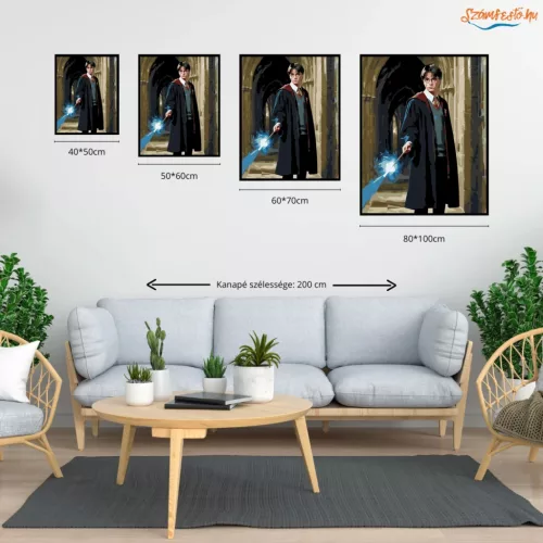 A kiválasztott - számfestő készlet - Számfestő.hu - 60×70cm - Keretre feszítve