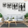 Charlie Chaplin - A csavargó - számfestő készlet - Számfestő.hu - 40×50cm - Keret nélkül