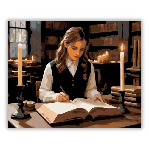 A legokosabb boszorkány - számfestő készlet - Számfestő.hu - 50×60cm - Keret nélkül