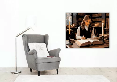 A legokosabb boszorkány - számfestő készlet - Számfestő.hu - 60×70cm - Keret nélkül