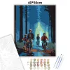 A Másik Oldal nyomában - számfestő készlet - Számfestő.hu - 40×50cm - Keret nélkül