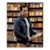 Joe Goldberg - Könyvek mögött - számfestő készlet - Számfestő.hu - 40×50cm - Keretre feszítve