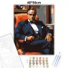 Don Corleone - számfestő készlet - Számfestő.hu - 40×50cm - Keretre feszítve